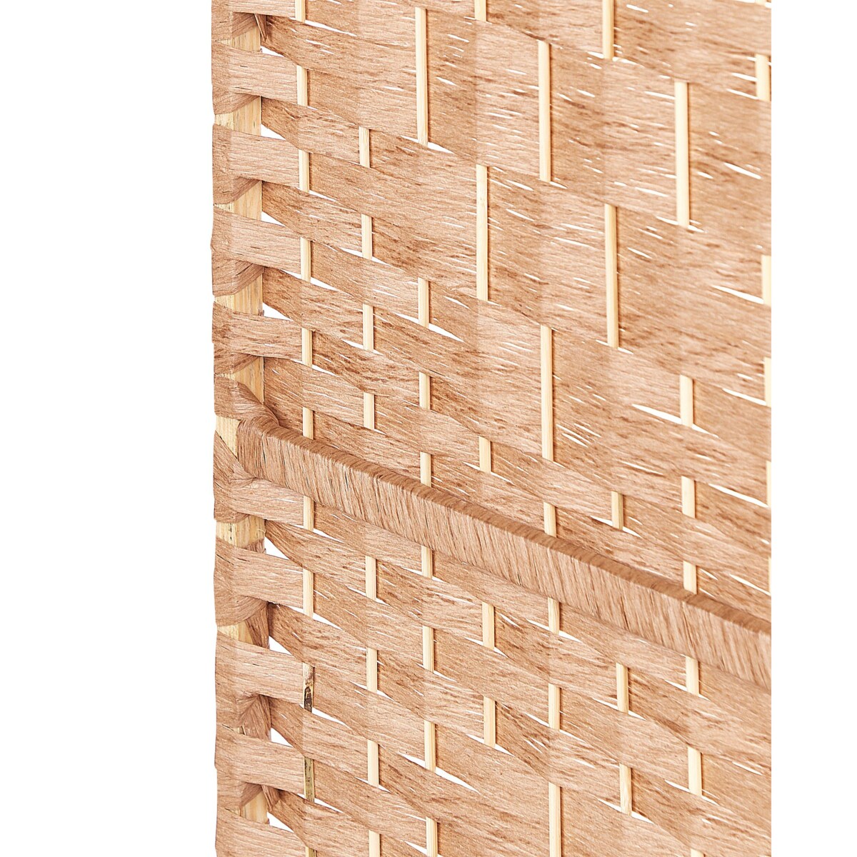 4-panelowy składany parawan pokojowy 178 x 163 cm naturalny LAPPAGO