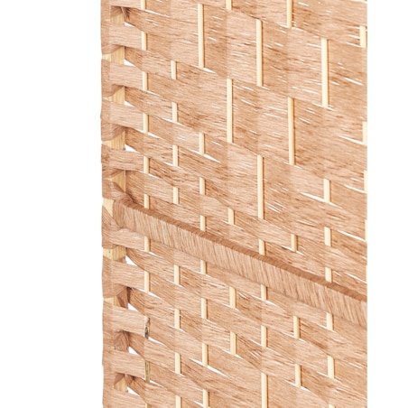 4-panelowy składany parawan pokojowy 178 x 163 cm naturalny LAPPAGO