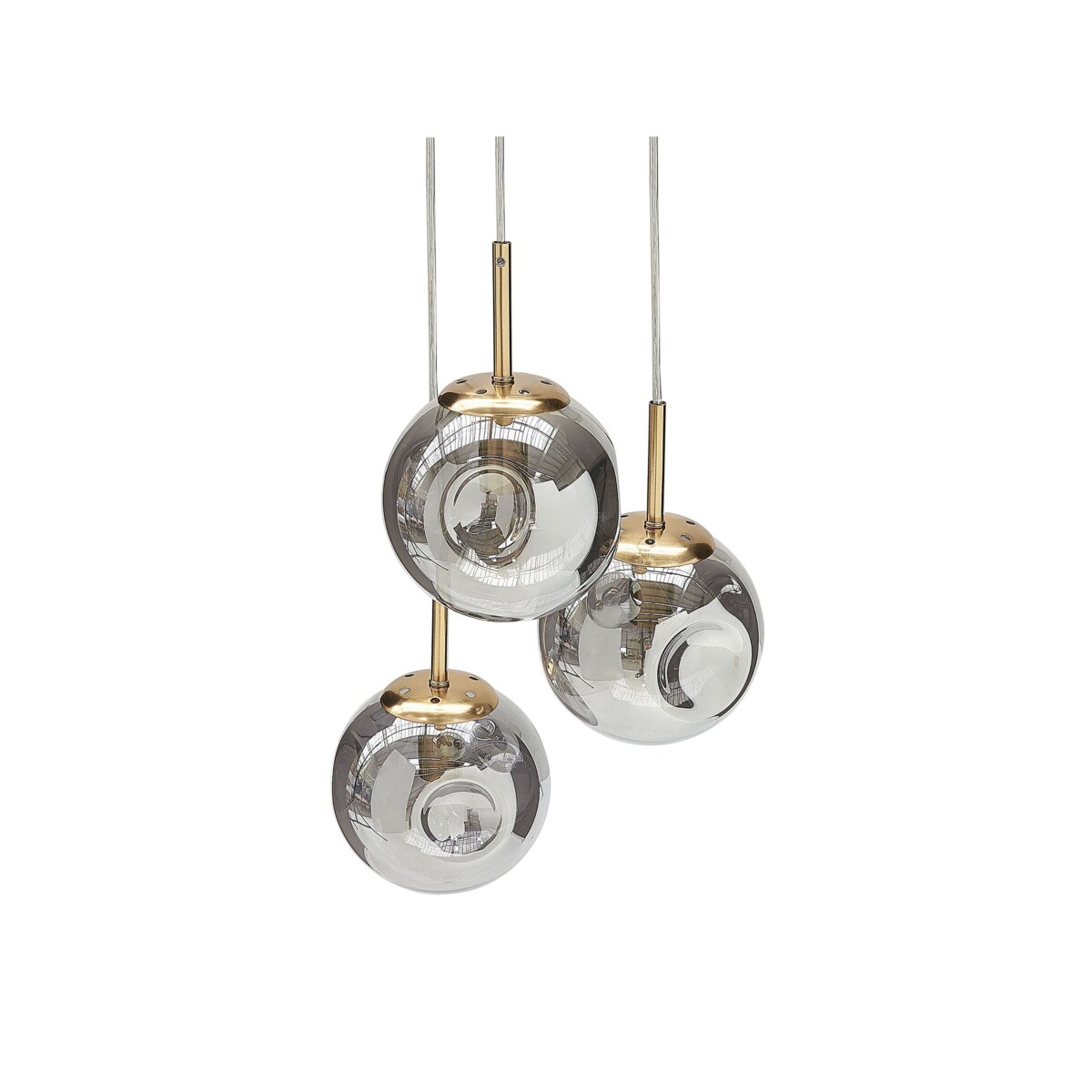 Lampa wisząca RALFES Szkło Mosiężny
