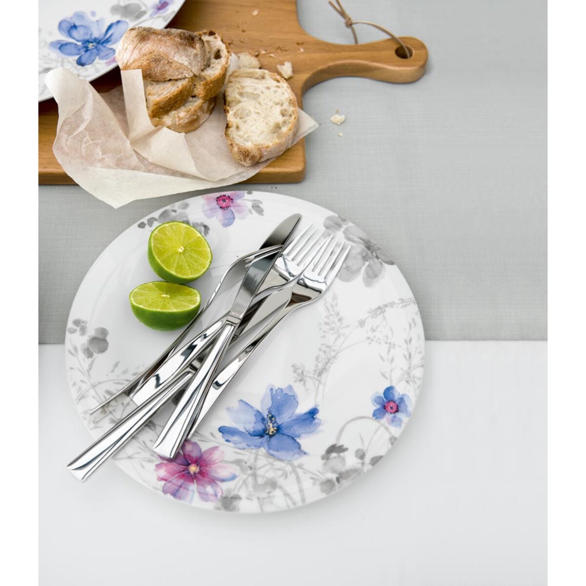 Talerz obiadowy Mariefleur Gris, 27 cm, Villeroy & Boch