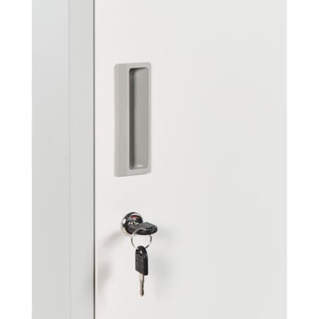 Szafa socjalna ubraniowa dwudrzwiowa ATHLETE Metal Szary/ biały