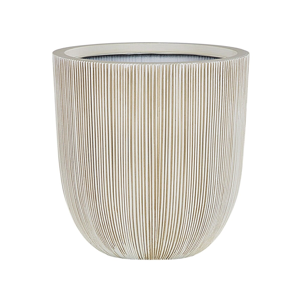 Doniczka 44 x 44 x 48 cm beżowa CHIOS