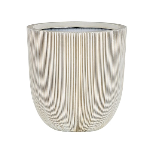 Doniczka 44 x 44 x 48 cm beżowa CHIOS