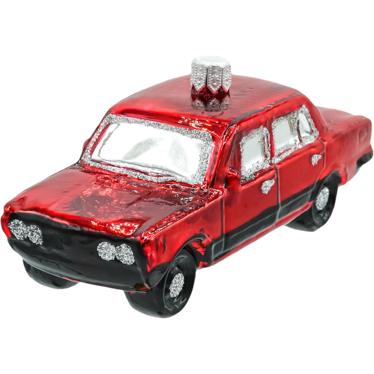 Bombka choinkowa: czerwony samochód