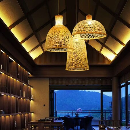 Lampa wisząca pleciona Boho APP1633-1CP