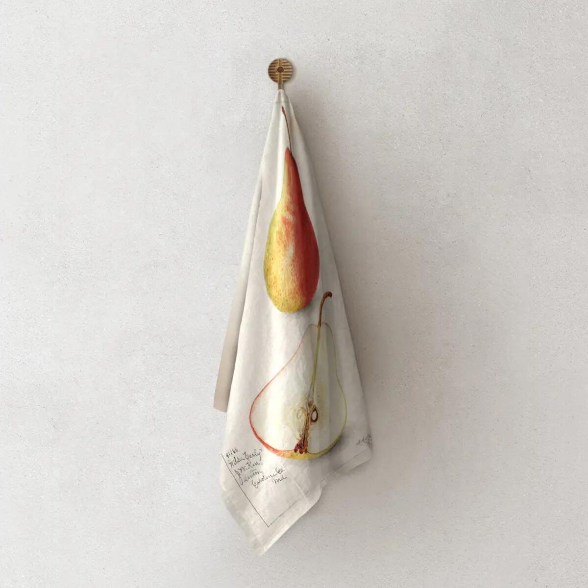 Lniany ręcznik kuchenny - gruszka