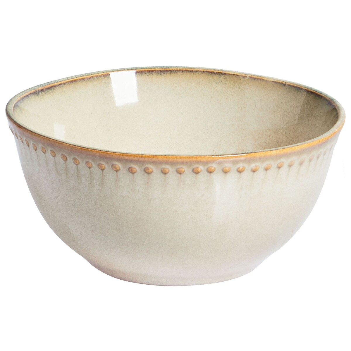 Zastawa stołowa 24-częściowa CHERVIL Kamionka Jasnobeżowy Beżowy