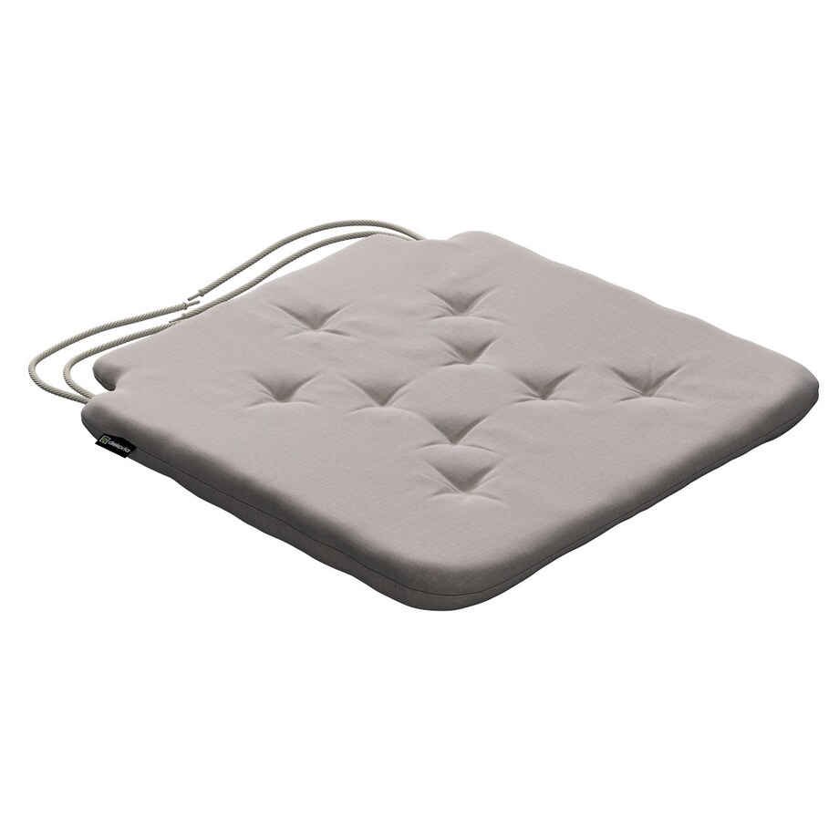 Poduszka na krzesło Olek, beżowy welwet, 42 x 41 x 3,5 cm, Ingrid