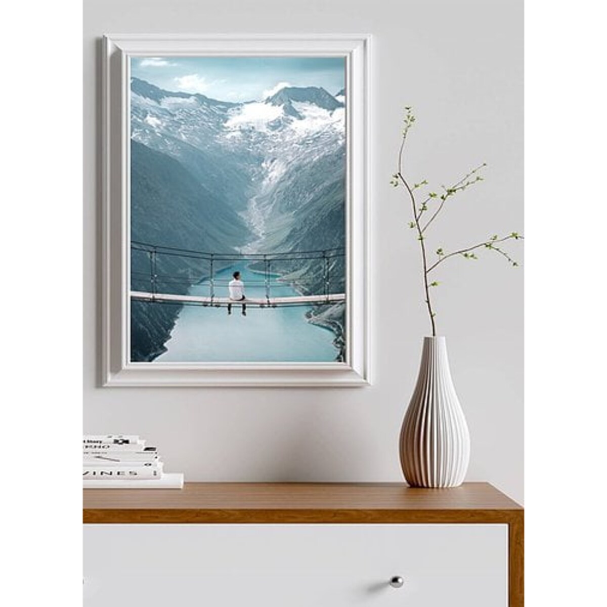 Poster Story, Plakat, Obraz - Wiszący Most w Chmurach, wymiary 70 x 100 cm