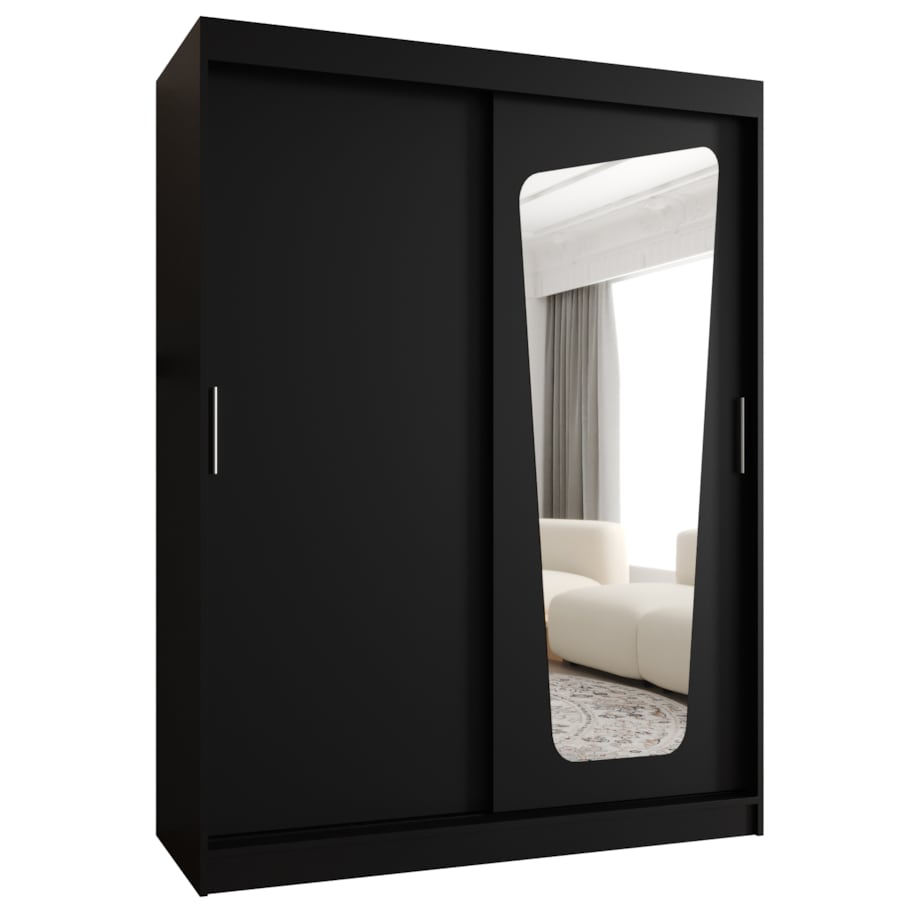 Szafa przesuwna MOKA 150 czarny