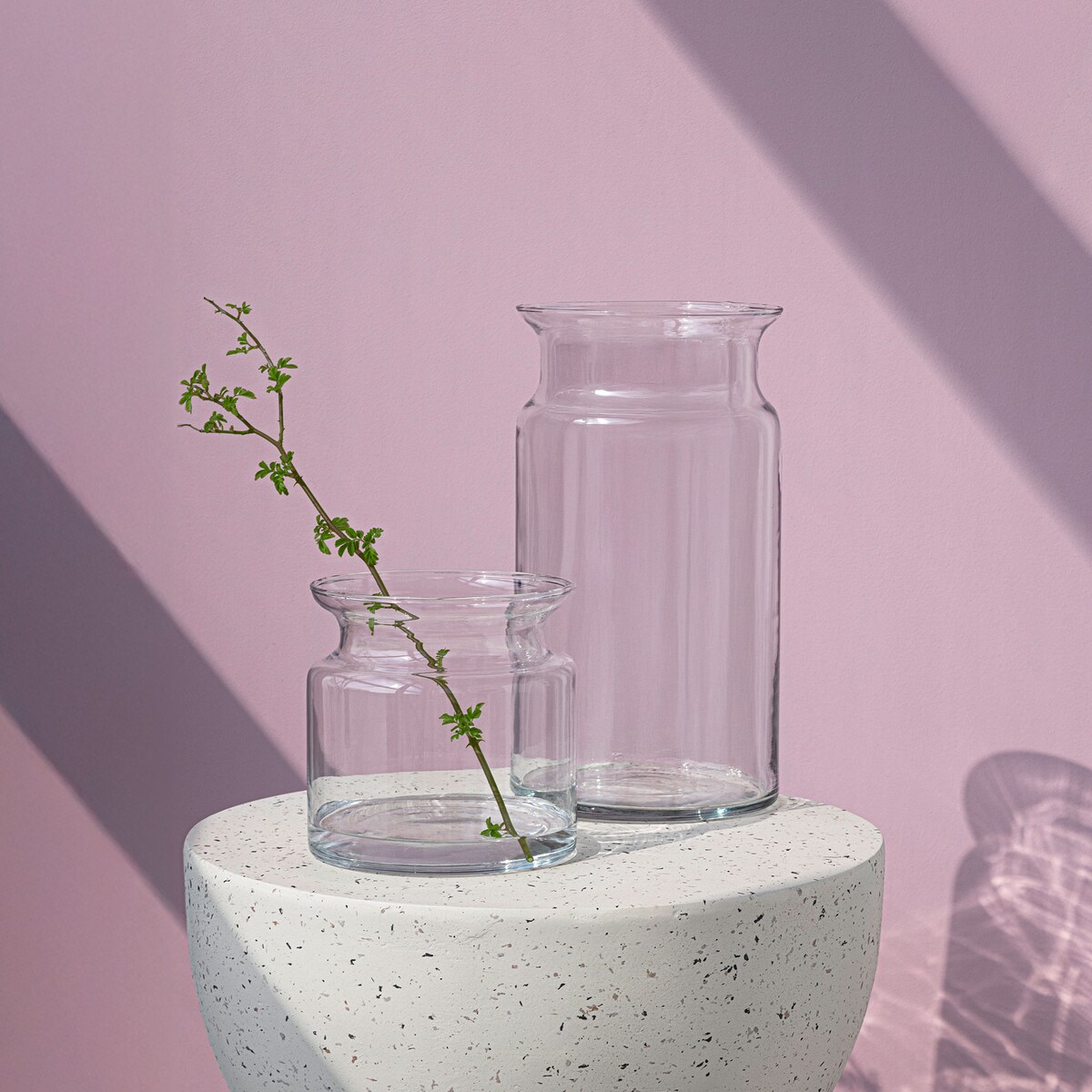 Wazon szklany, słój Aura 15 cm