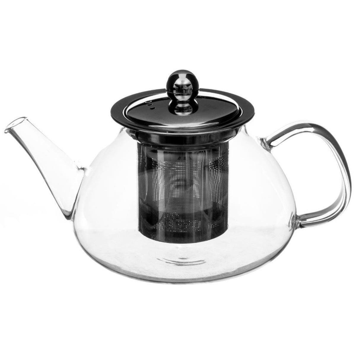 Szklany dzbanek, zaparzacz do herbaty - 850 ml, kolor przezroczysty
