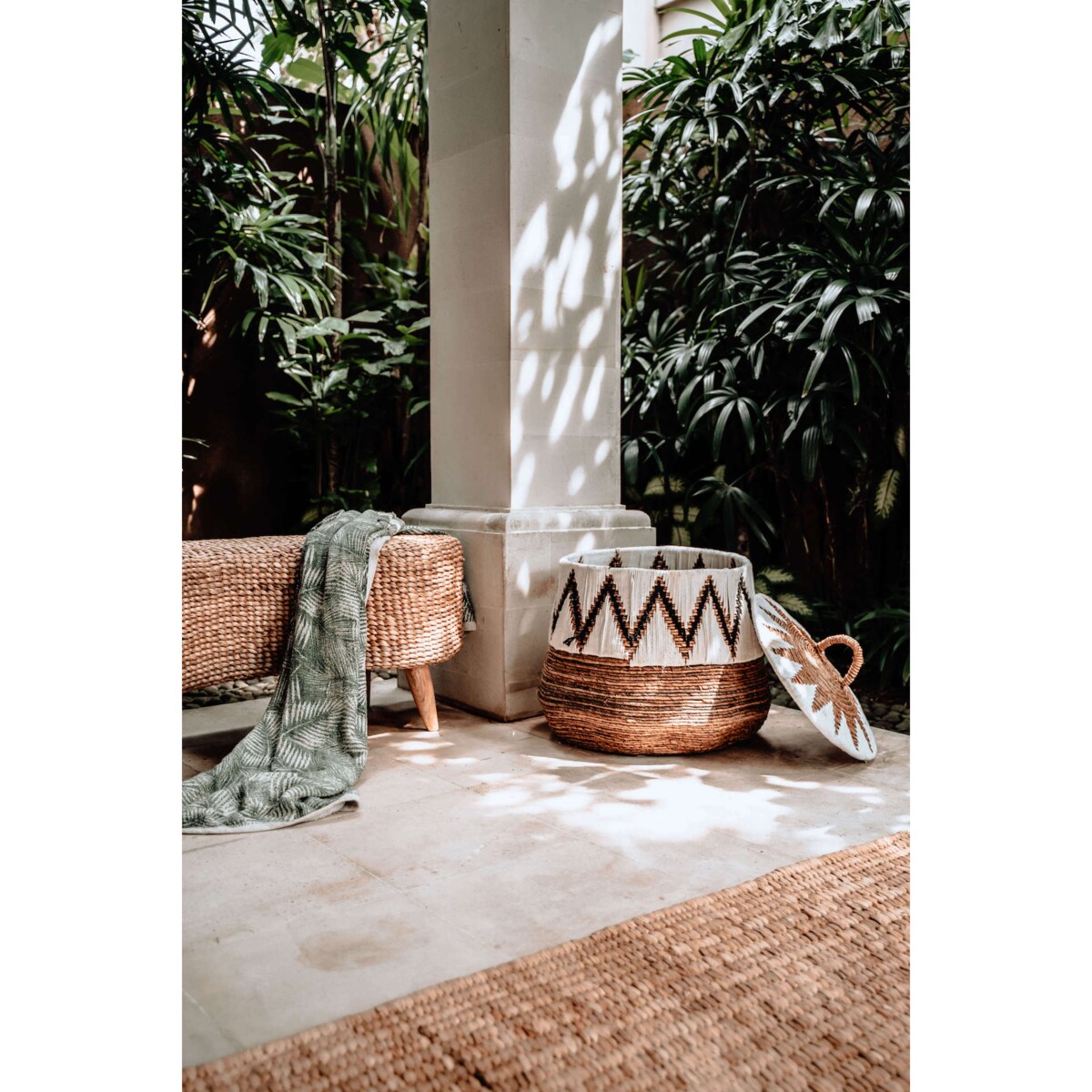 KOSZ PERU L BIAŁY BEZ POKRYWKI