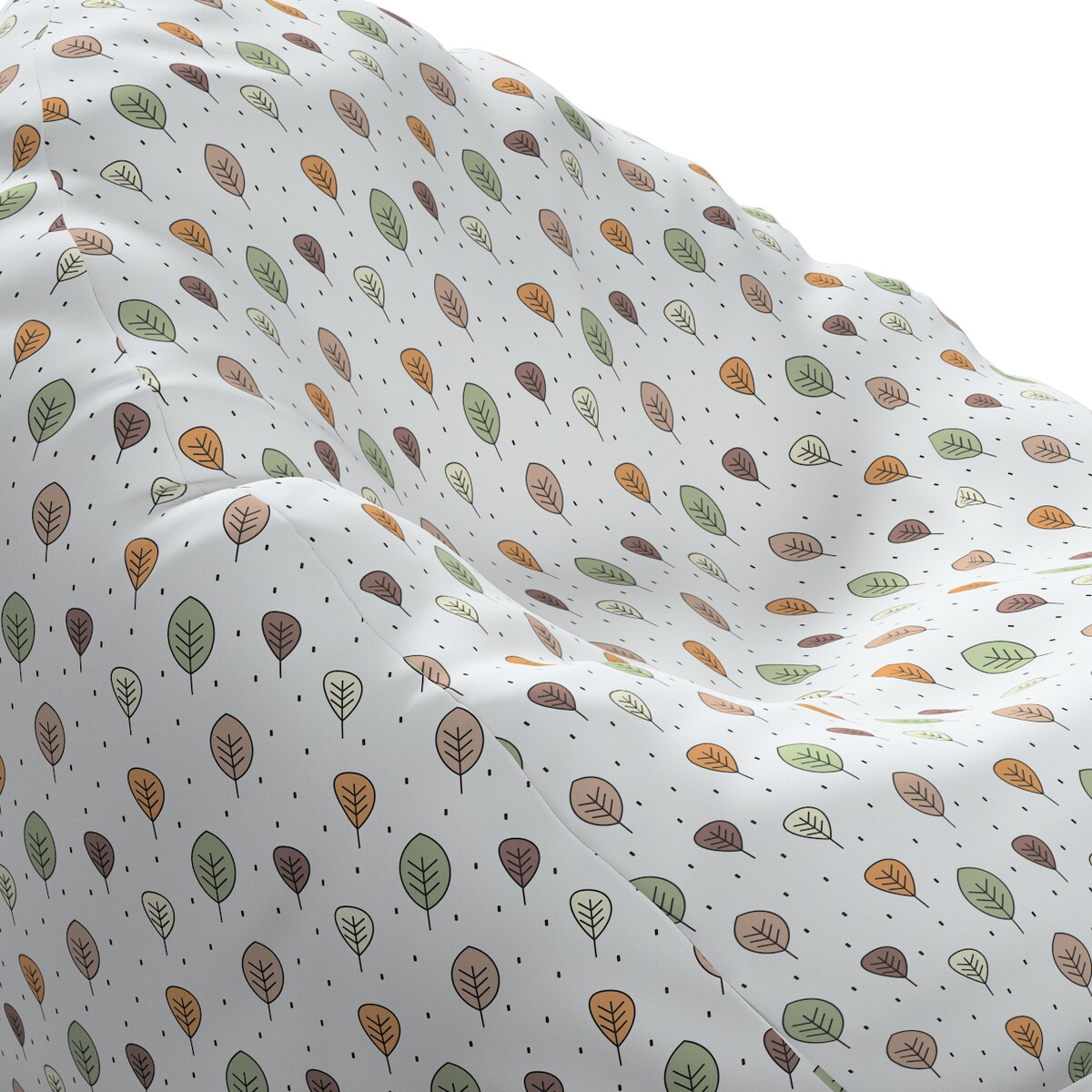 Worek do siedzenia Bowli, ecru-brązowy, Ø50 x 85 cm, Magic Collection