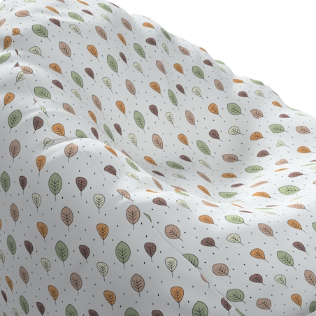 Worek do siedzenia Bowli, ecru-brązowy, Ø50 x 85 cm, Magic Collection