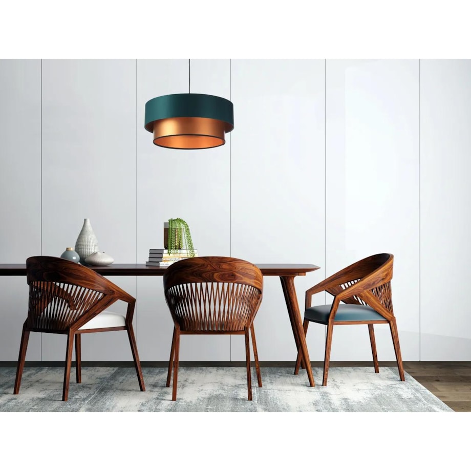Lampa wisząca DOUBLE GREEN 60 zielona/miedziana