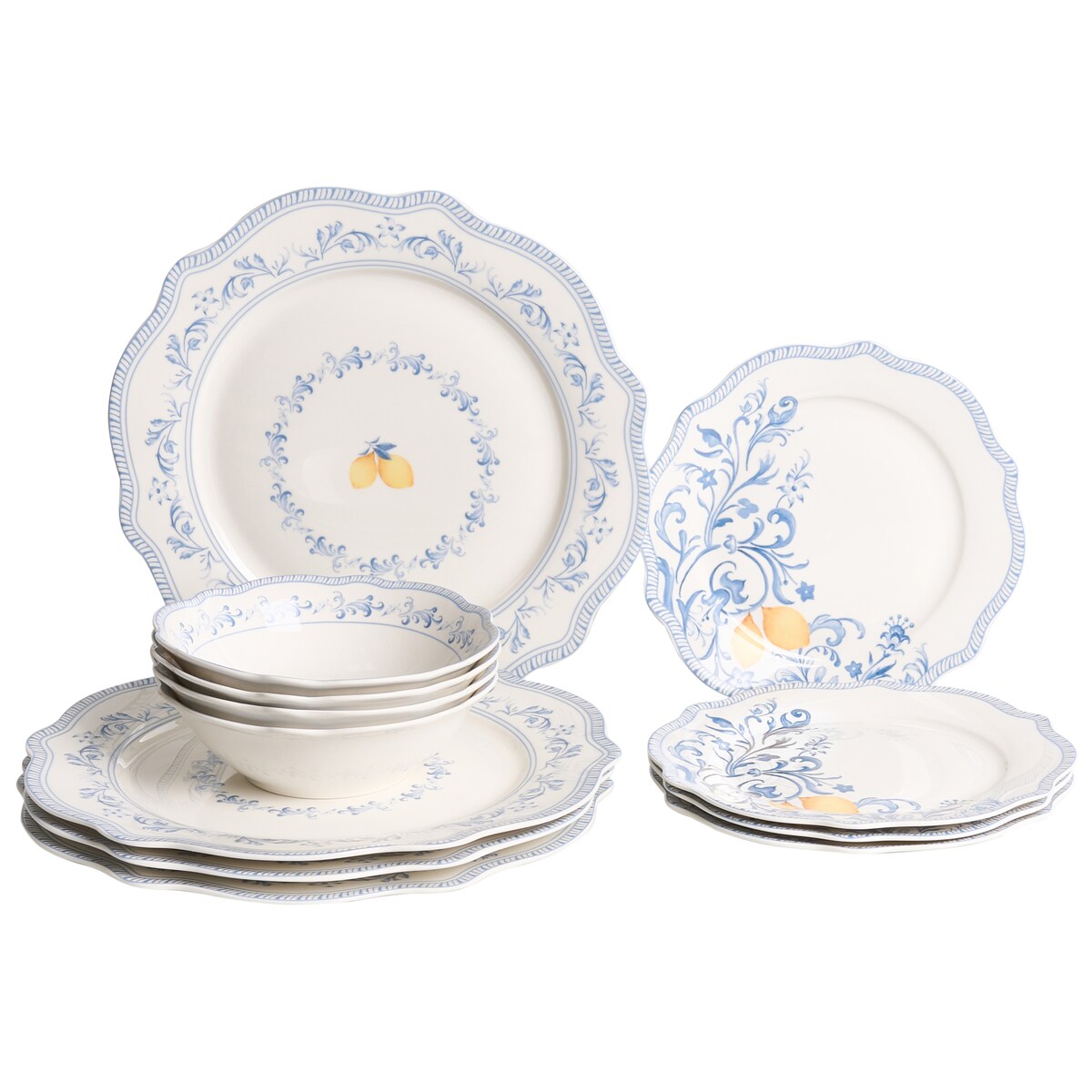 Zastawa stołowa 12-częściowa LOVAGE Porcelana Biały