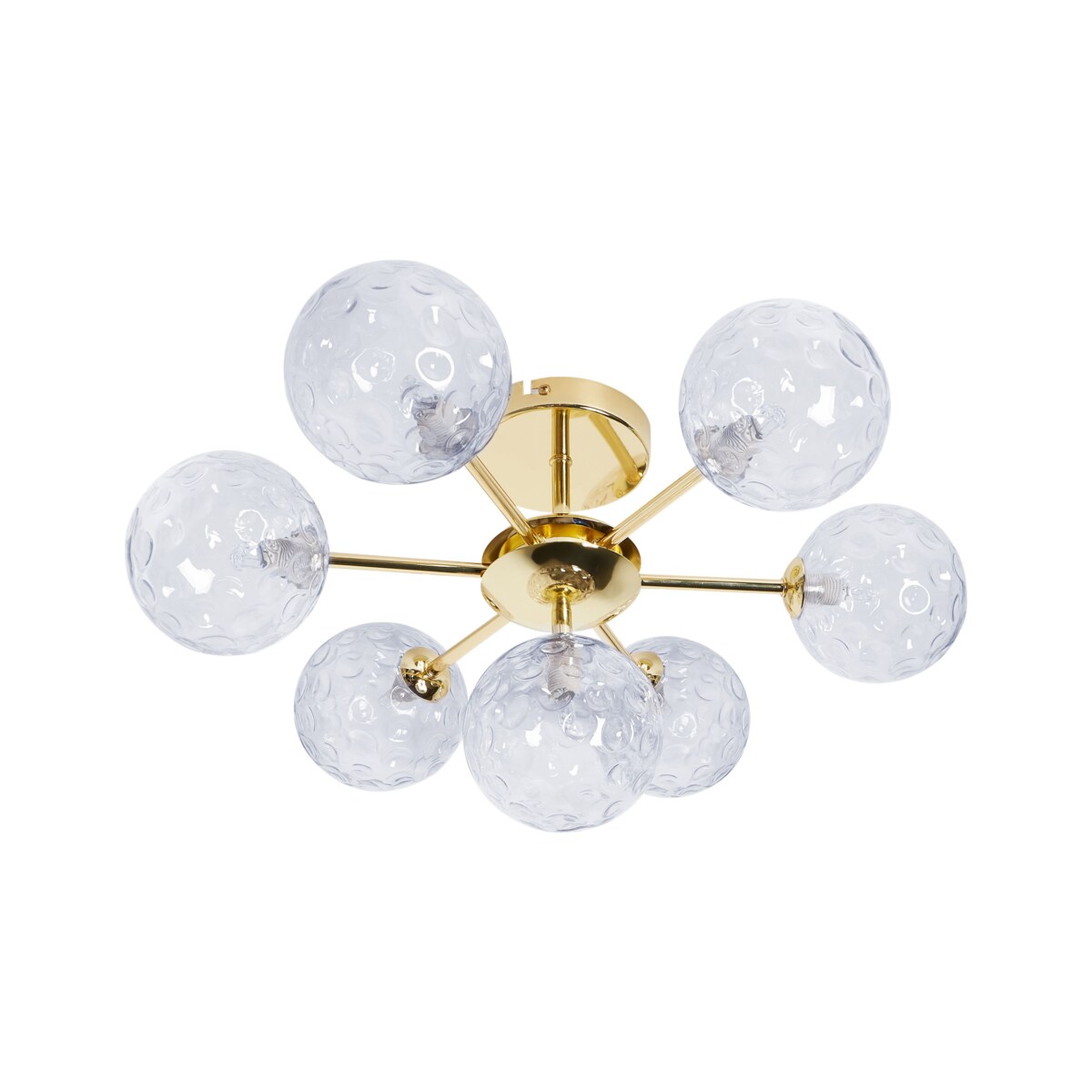 Lampa 7-punktowa szklana niebieska ANADYR