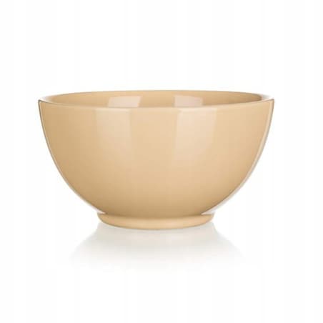 MISKA SALATERKA 2x 14cm na śniadanie zupę jedzenie owsiankę beżowa