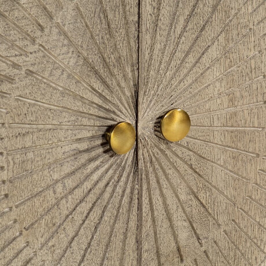 vidaXL Szafka, 55x30x76 cm, lite drewno mango i żelazo