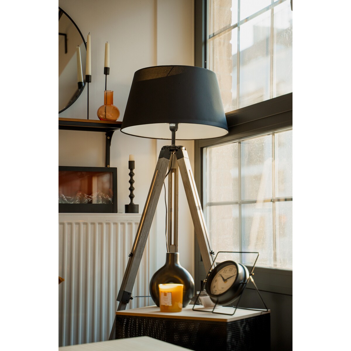 Świecznik metalowy, 20 cm