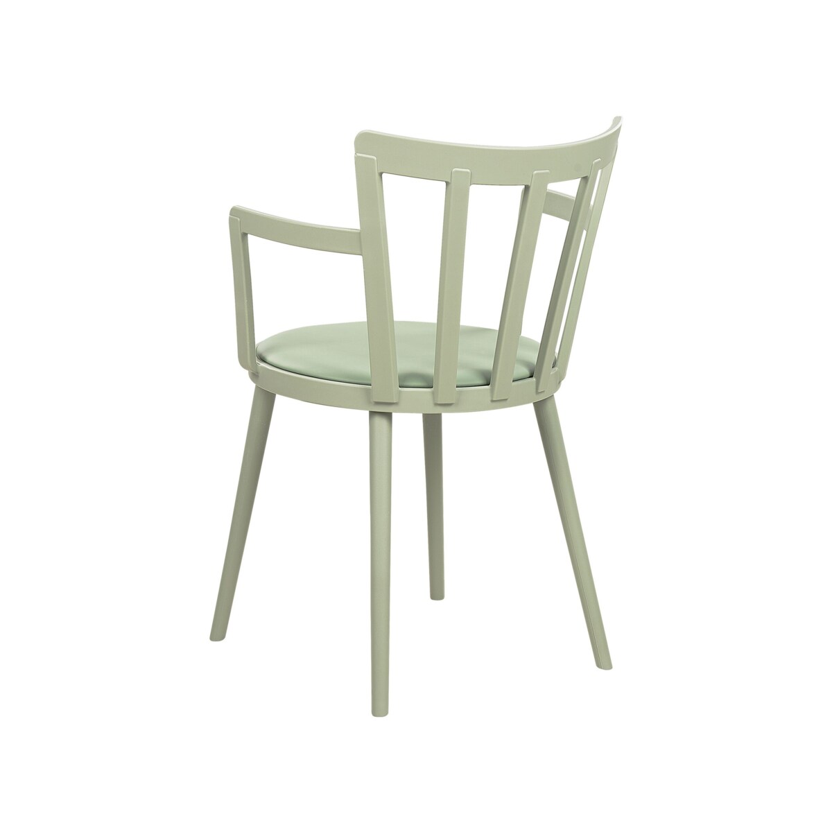 Zestaw 4 krzeseł do jadalni zielony MORILL