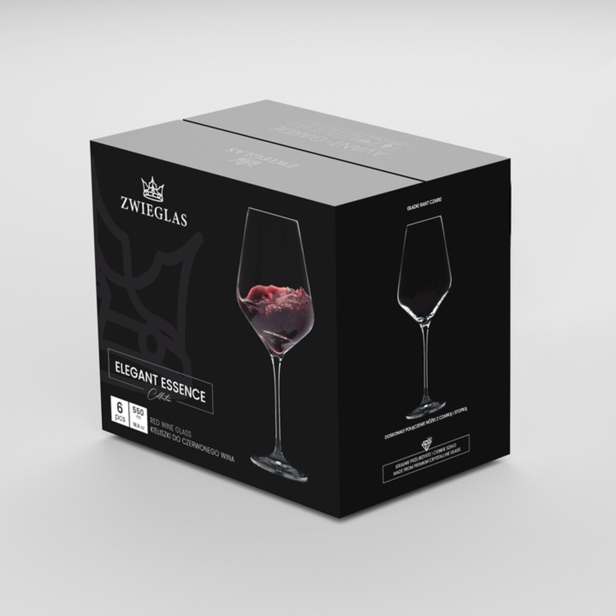 Kieliszki do wina czerwonego ZWIEGLAS by Krosno komplet 6szt 550ml