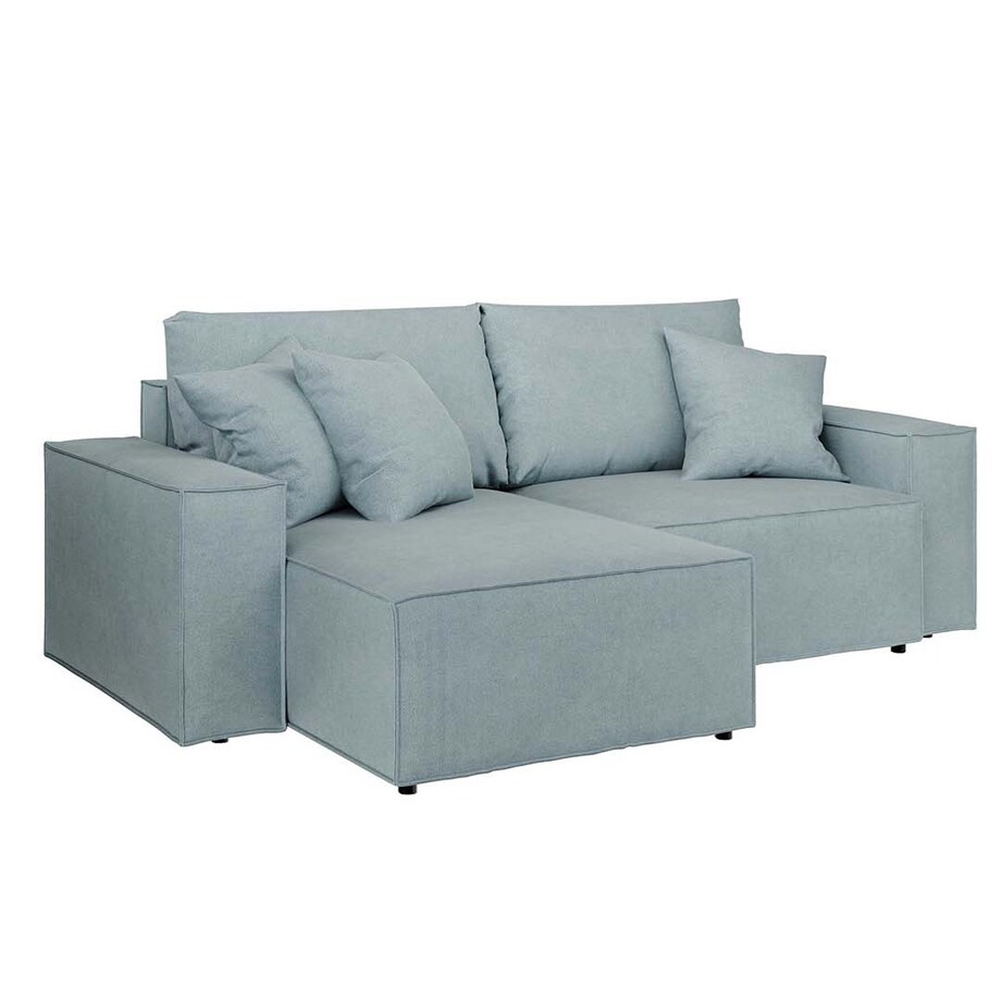Melow Sofa narożna - jasnoniebieska