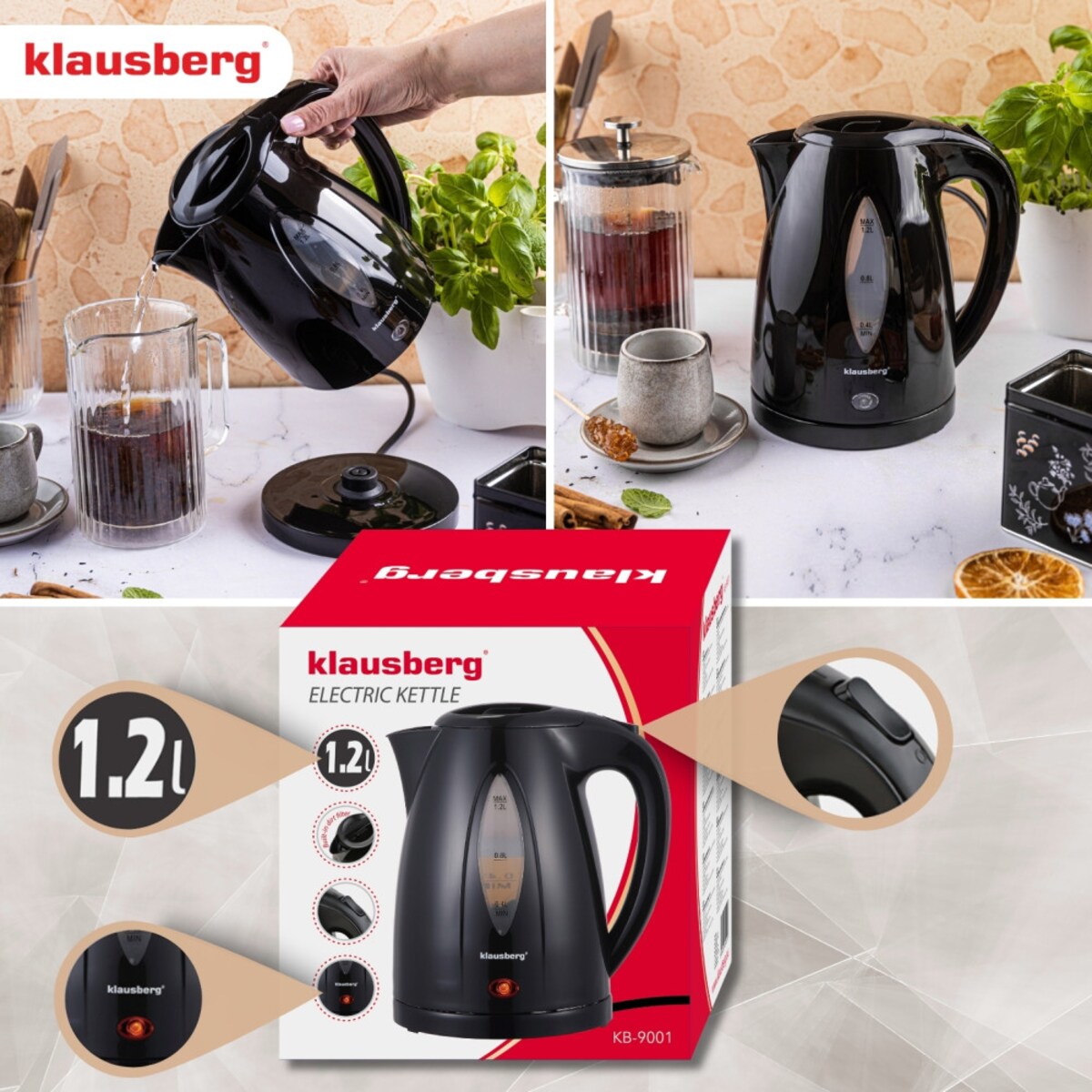 Klausberg czajnik elektryczny 66078