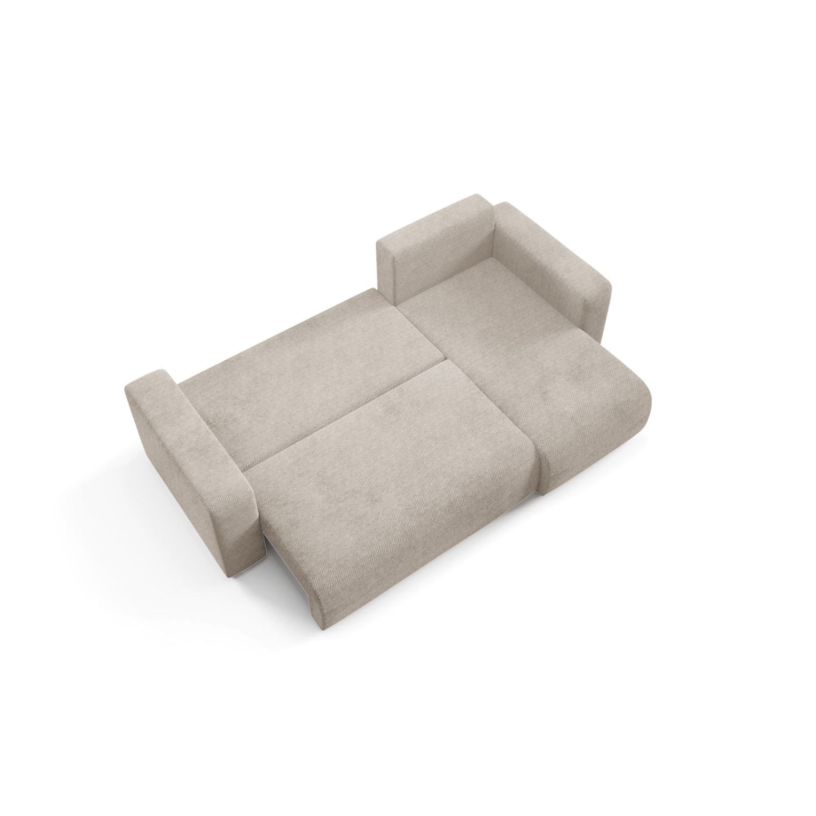 Narożnik EVORA L z pojemnikiem tkanina miękki plusz Kolor: Onega 02