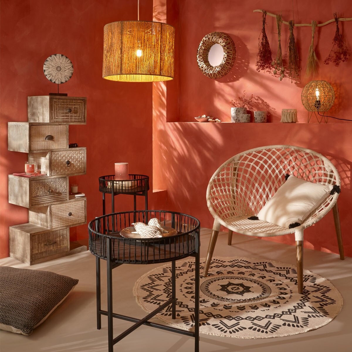 Fotel wypoczynkowy MANGO, Ø 90 cm