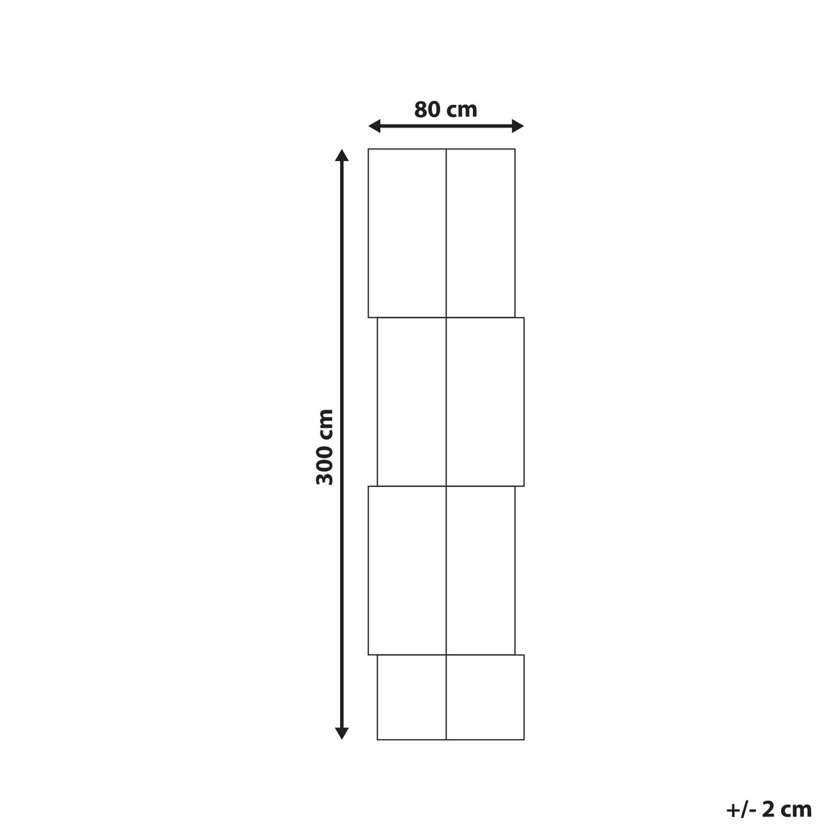 Dywan SANGLI Beżowy 80 x 300 cm Juta
