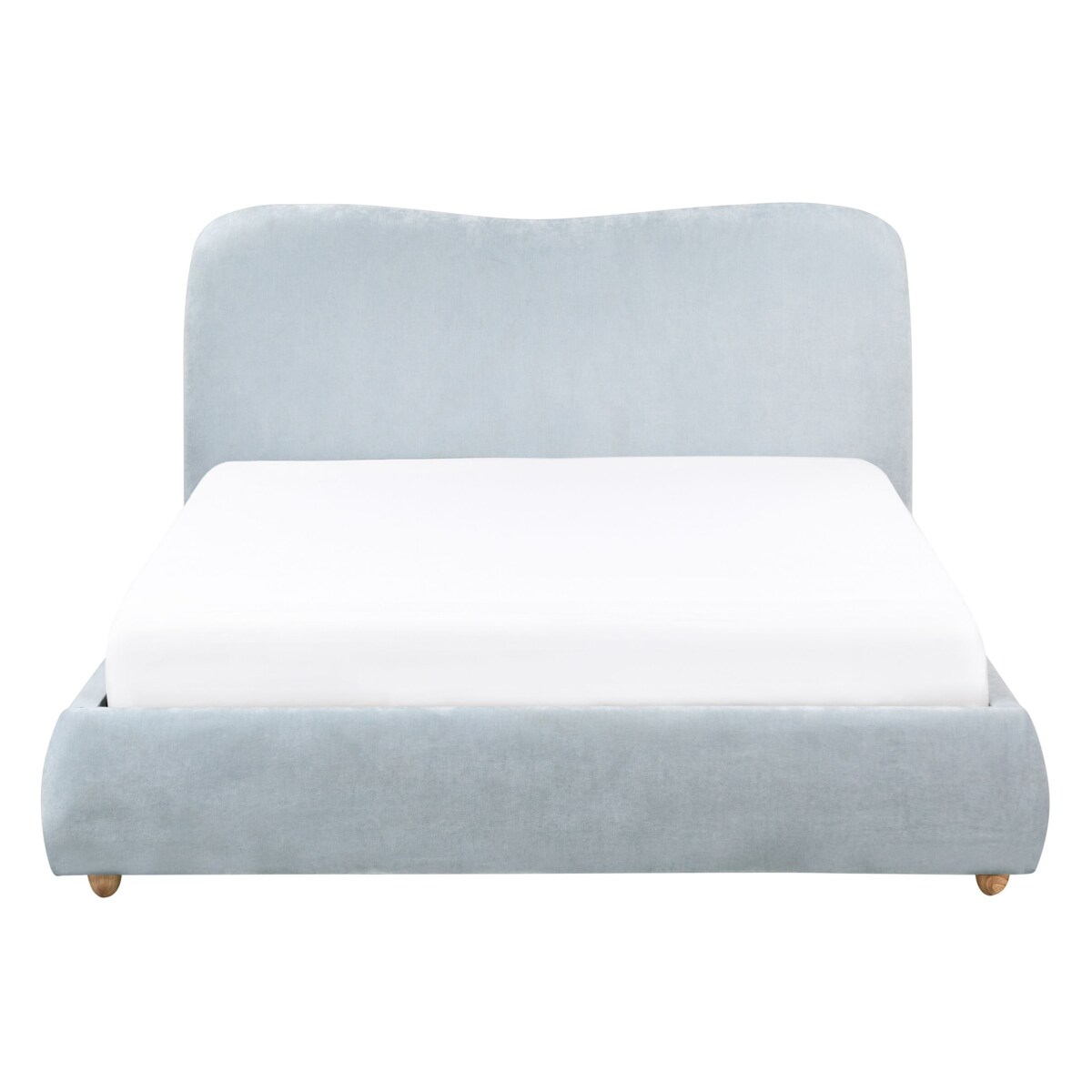 Łóżko z pojemnikiem BLAGNAC 140 x 200 cm Błękitny