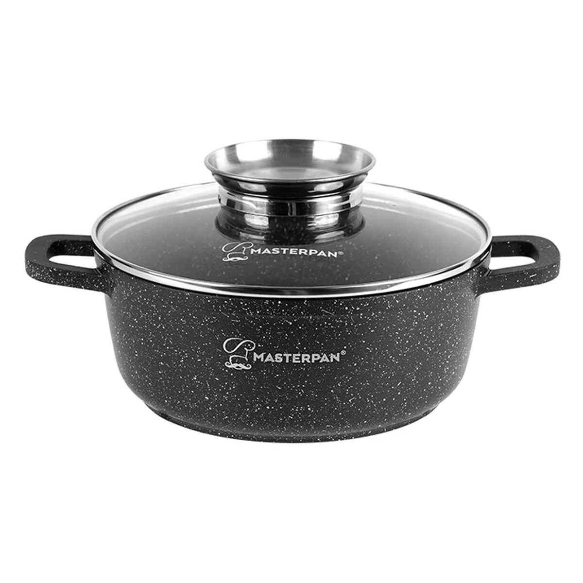 Garnek Marmurkowy 2,3L Z Pokrywką 20 Cm System Aroma Na Indukcję Gaz