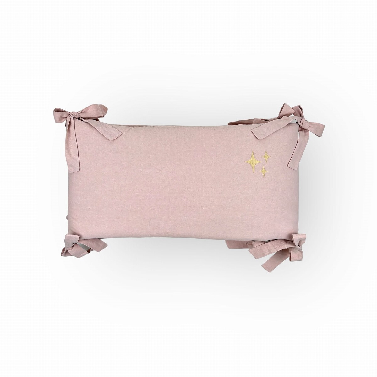 Ochraniacz do łóżeczka washed stars pink - S