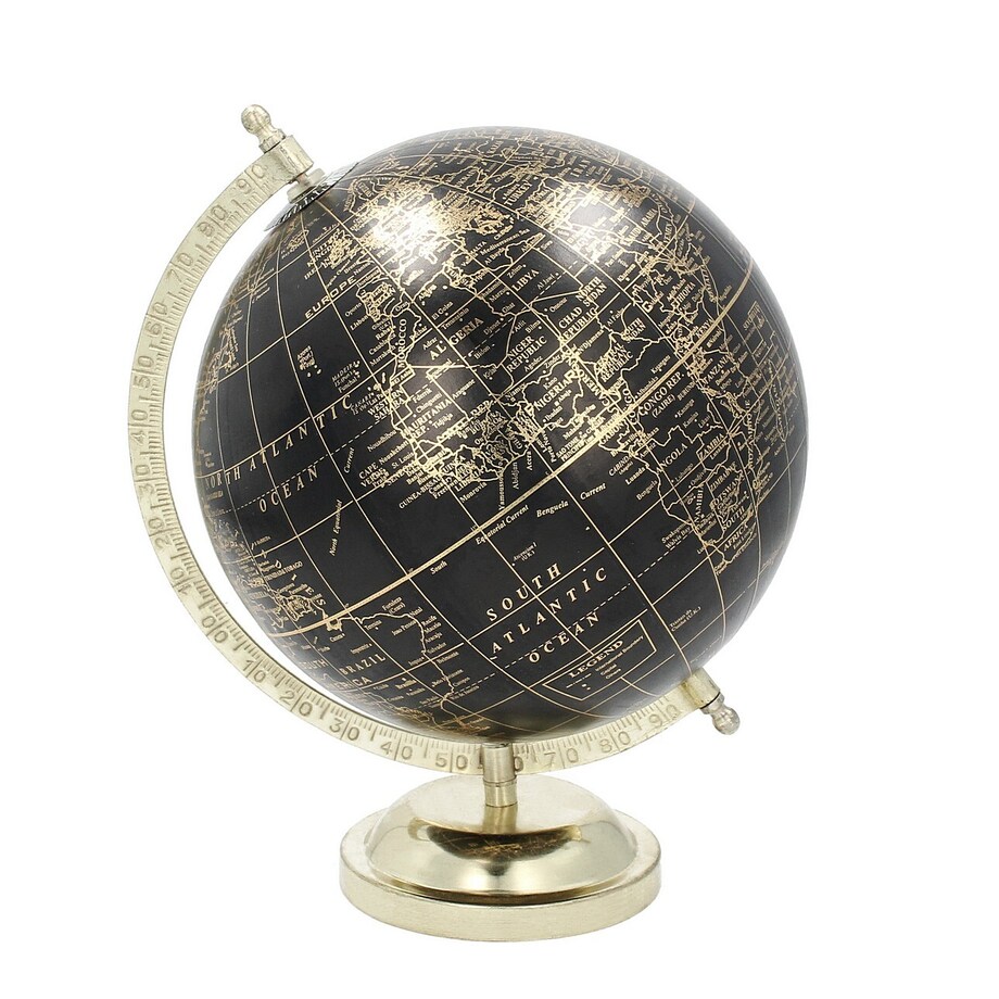 Dekoracja Globe Black 28 cm, 23x20x28 cm