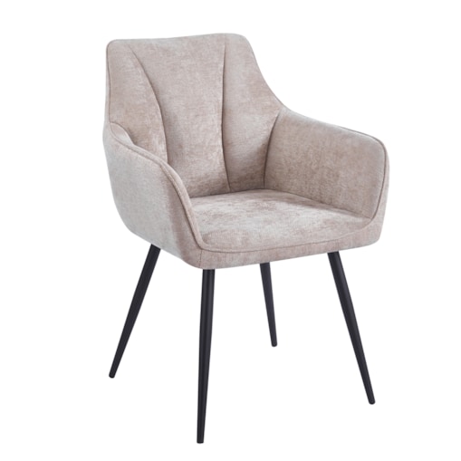 Krzesło czarne nogi ADELE II beżowe ciemne tapicerowane do salonu biura