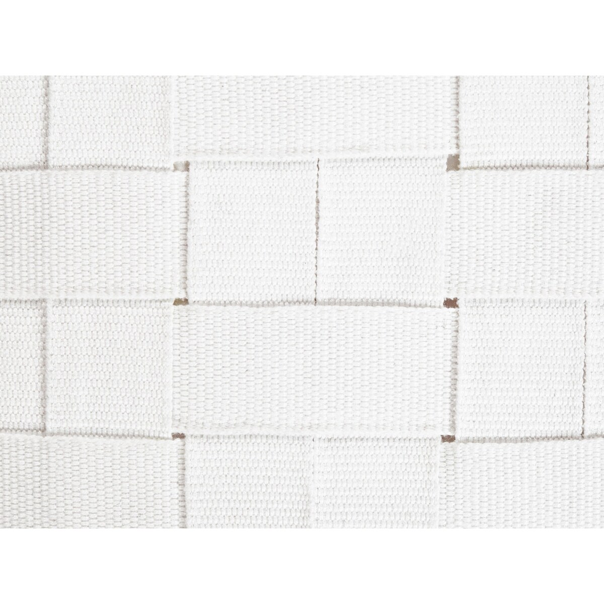 Puf BODLA Biały 50 cm 50 cm