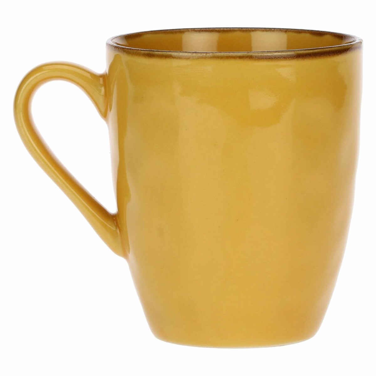 Zestaw 4 kubków z uchwytem Concerto Ocra - Żółty, 430 ml