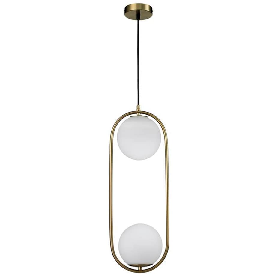 Kulista lampa wisząca Aurelia Twin MSE010100303 złota