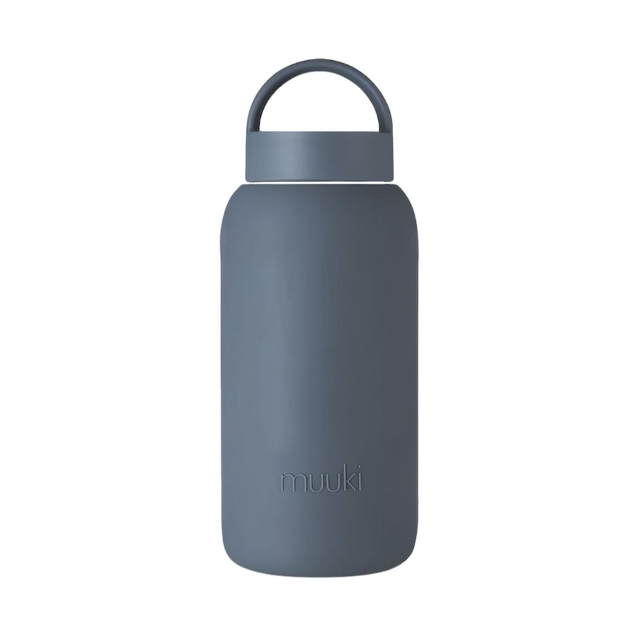 MUUKI DAILY BOTTLE szklana butelka na wodę 720 ml, Smoke Grey