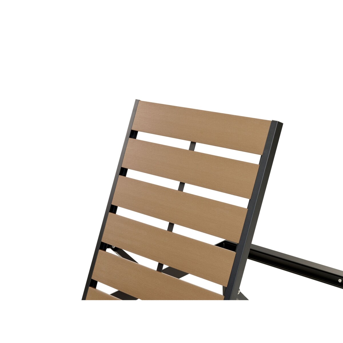 Leżak ogrodowy jasne drewno z czarnym NARDO