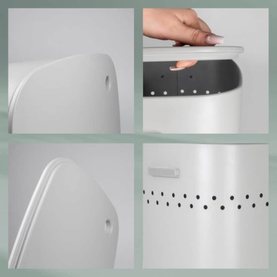 Kosz na pranie (szary) Malaga Kela