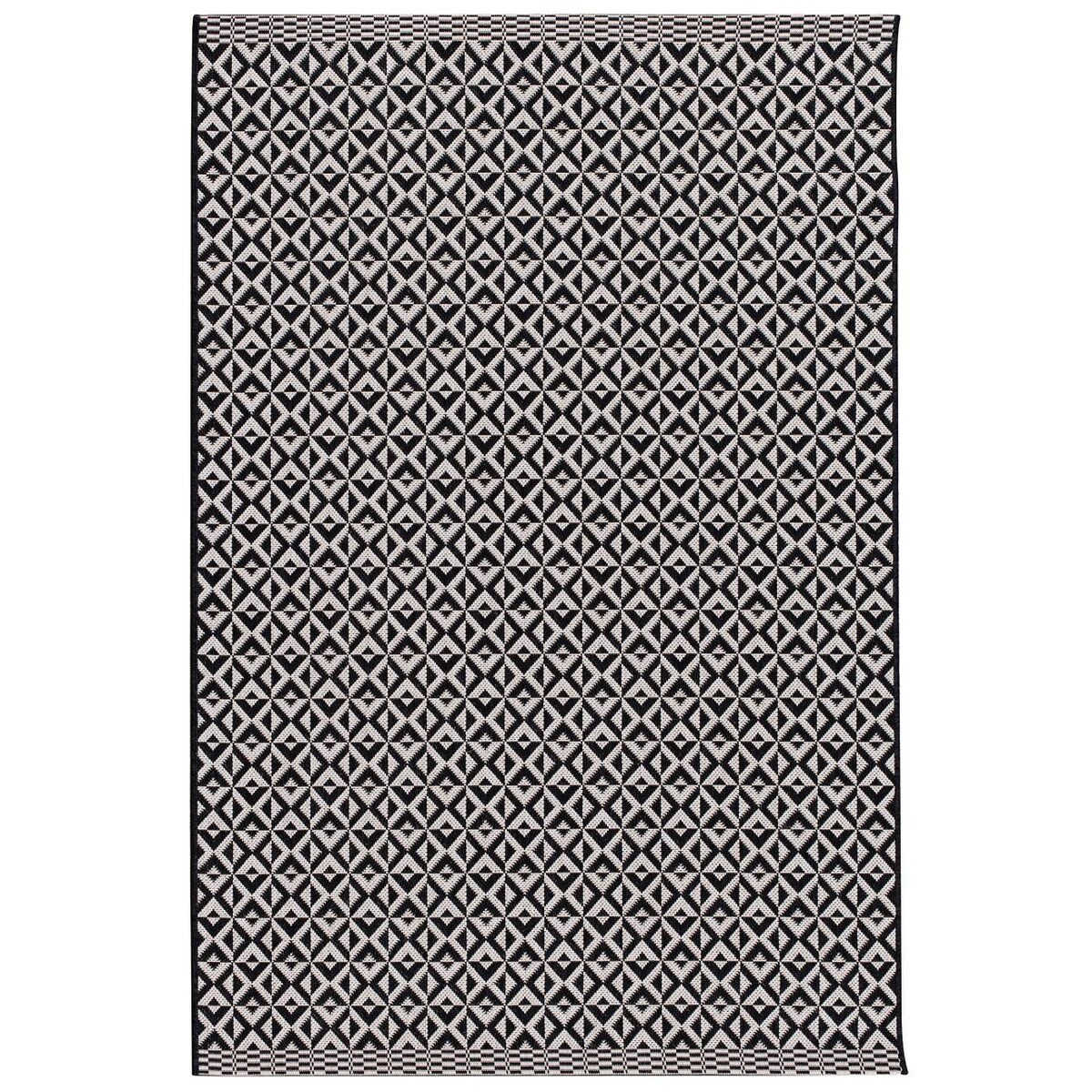 Dywan Modern Geometric black/beige 120x170cm, 120 x 170 cm
