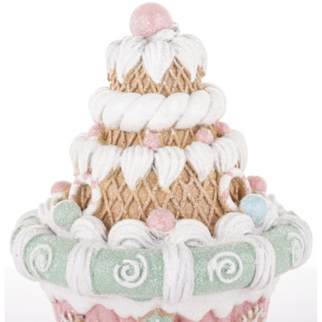 Figurka - domek MUFFIN 20x14 cm różowy