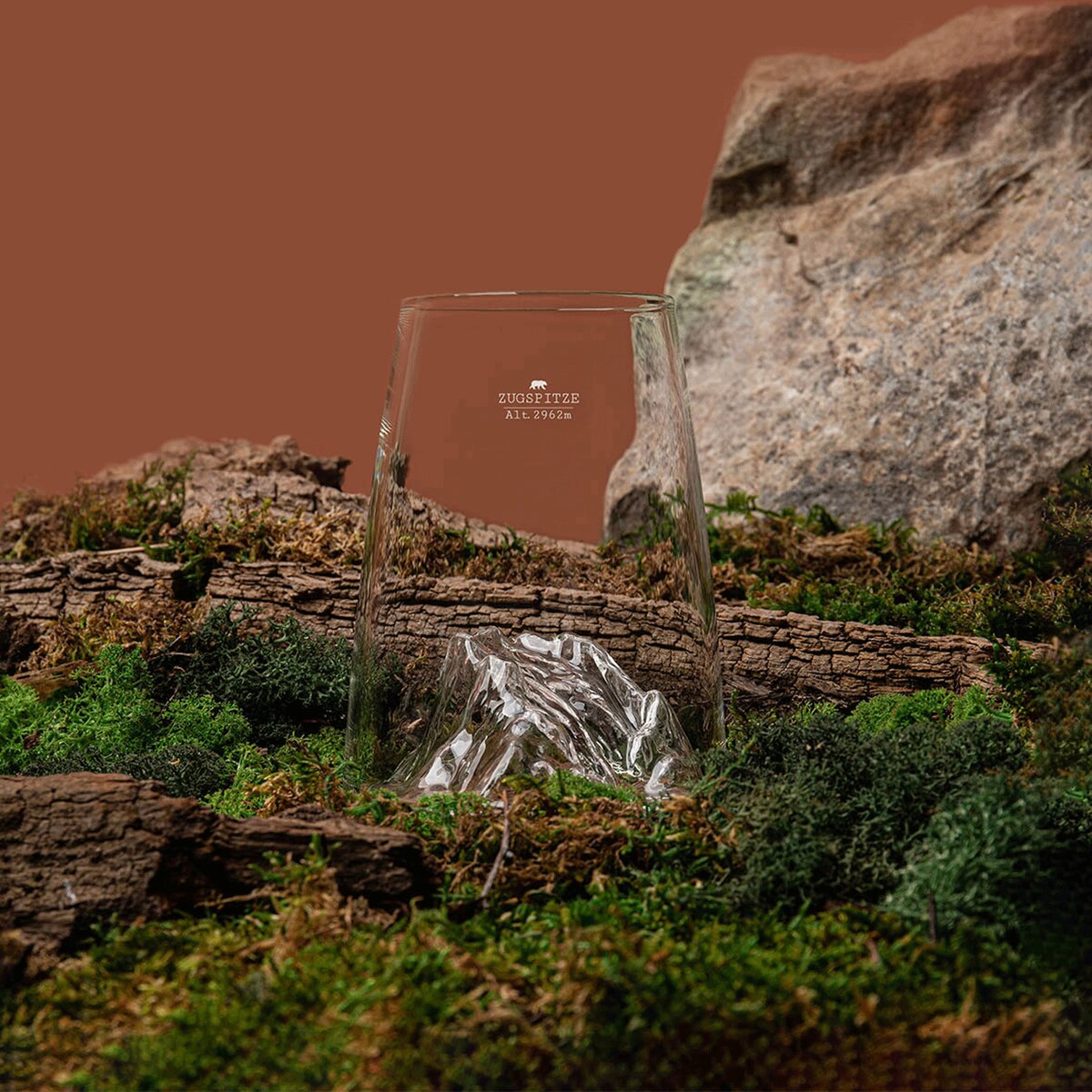 Szklanka Long Drink - Topographic - Zugspitze