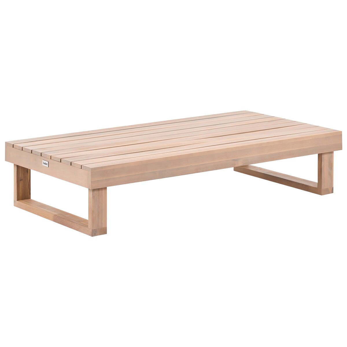 Stolik kawowy ogrodowy MARETTIMO 60 cm 110 cm Certyfikowane drewno akacjowe Jasnobrązowy