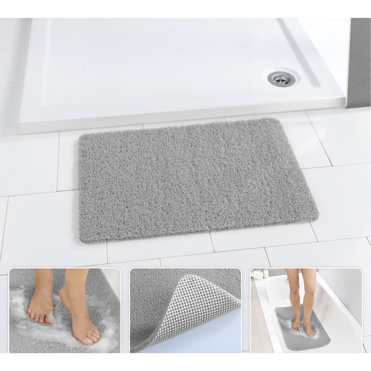 Szybkoschnąca mata wellness pod prysznic, 40 x 60 cm