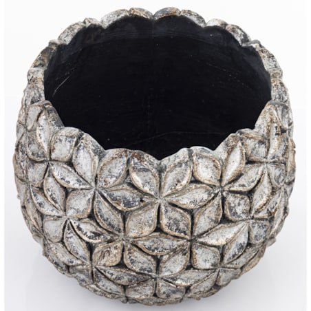 Osłonka cementowa 15,5x17,5x17,5 cm ASCONA-2 złota