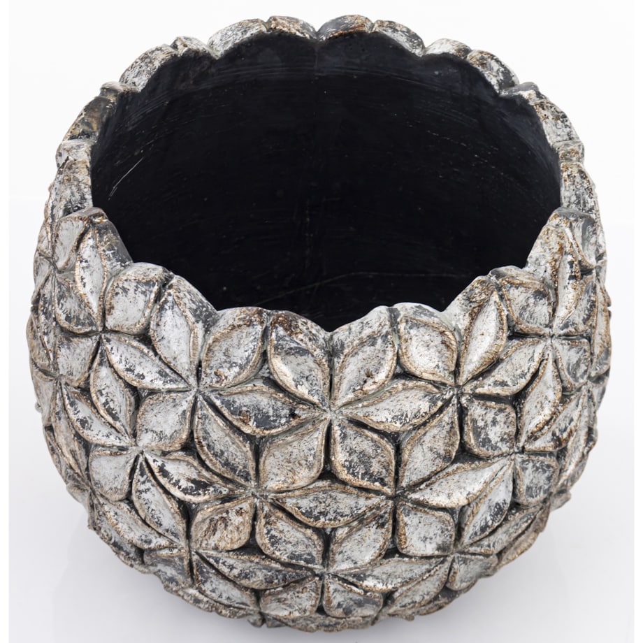 Osłonka cementowa 15,5x17,5x17,5 cm ASCONA-2 złota